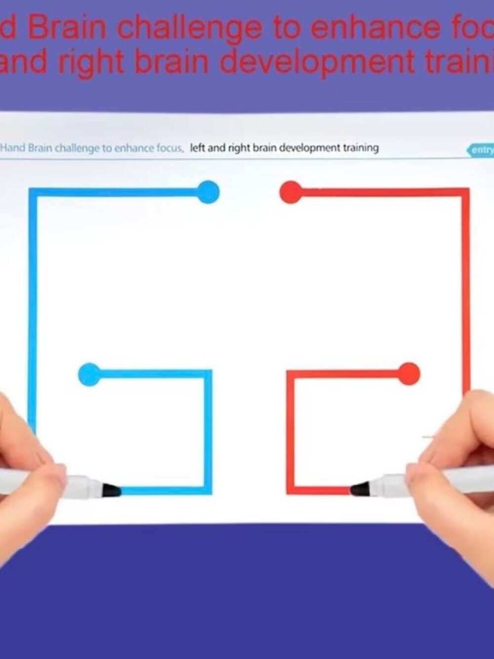 Left anRight Brain Development Practice Concentration And Training Tool 20 Pages